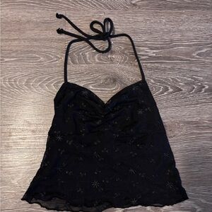 Black Lace Tank Top